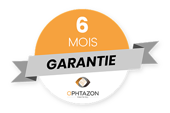 La majorité de nos appareils<br/> sont garantis par OPHTAZON,<br/> alors n’hésitez pas.