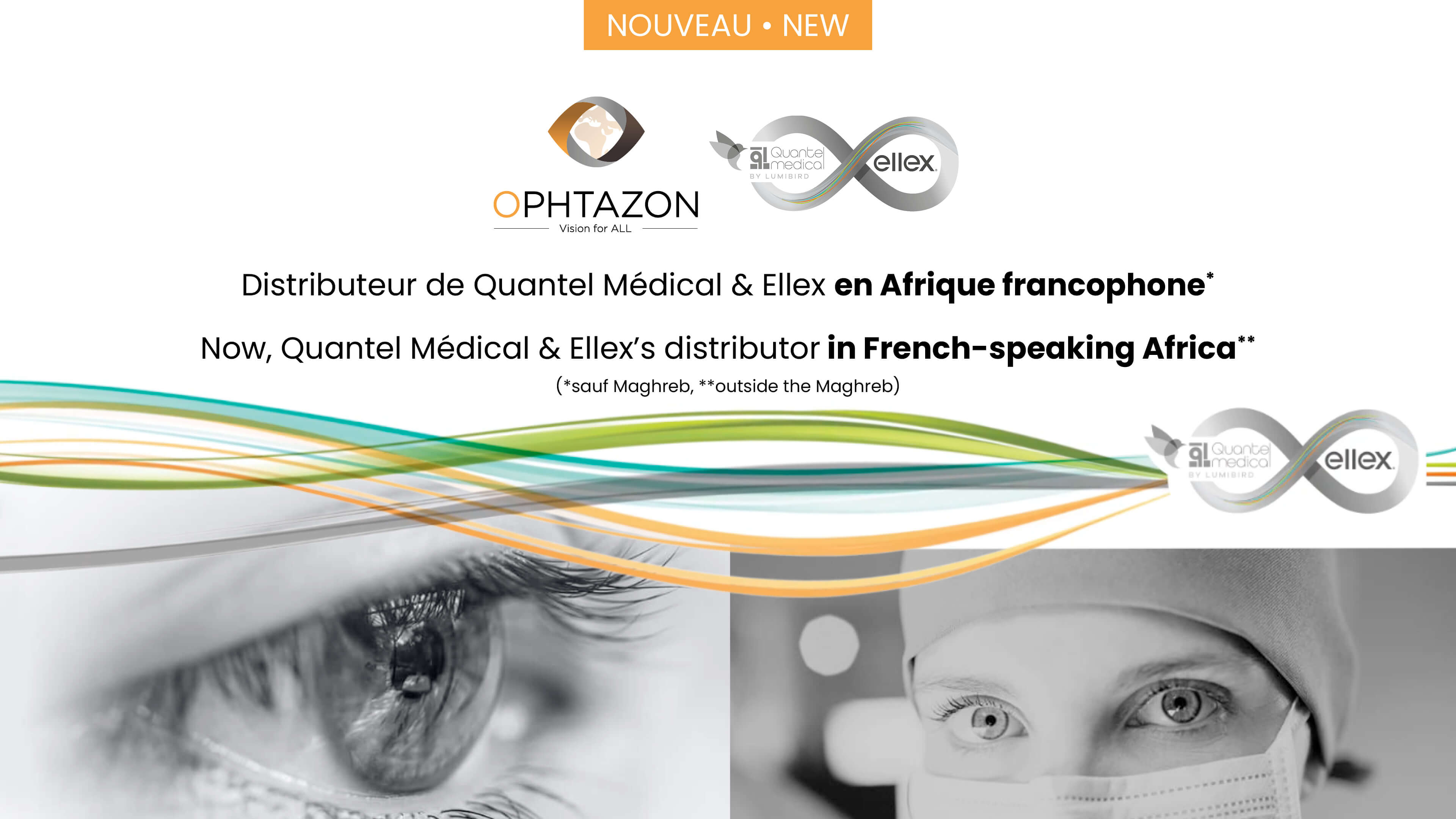 OPHTAZON, distributeur de QUANTEL médical et ELLEX