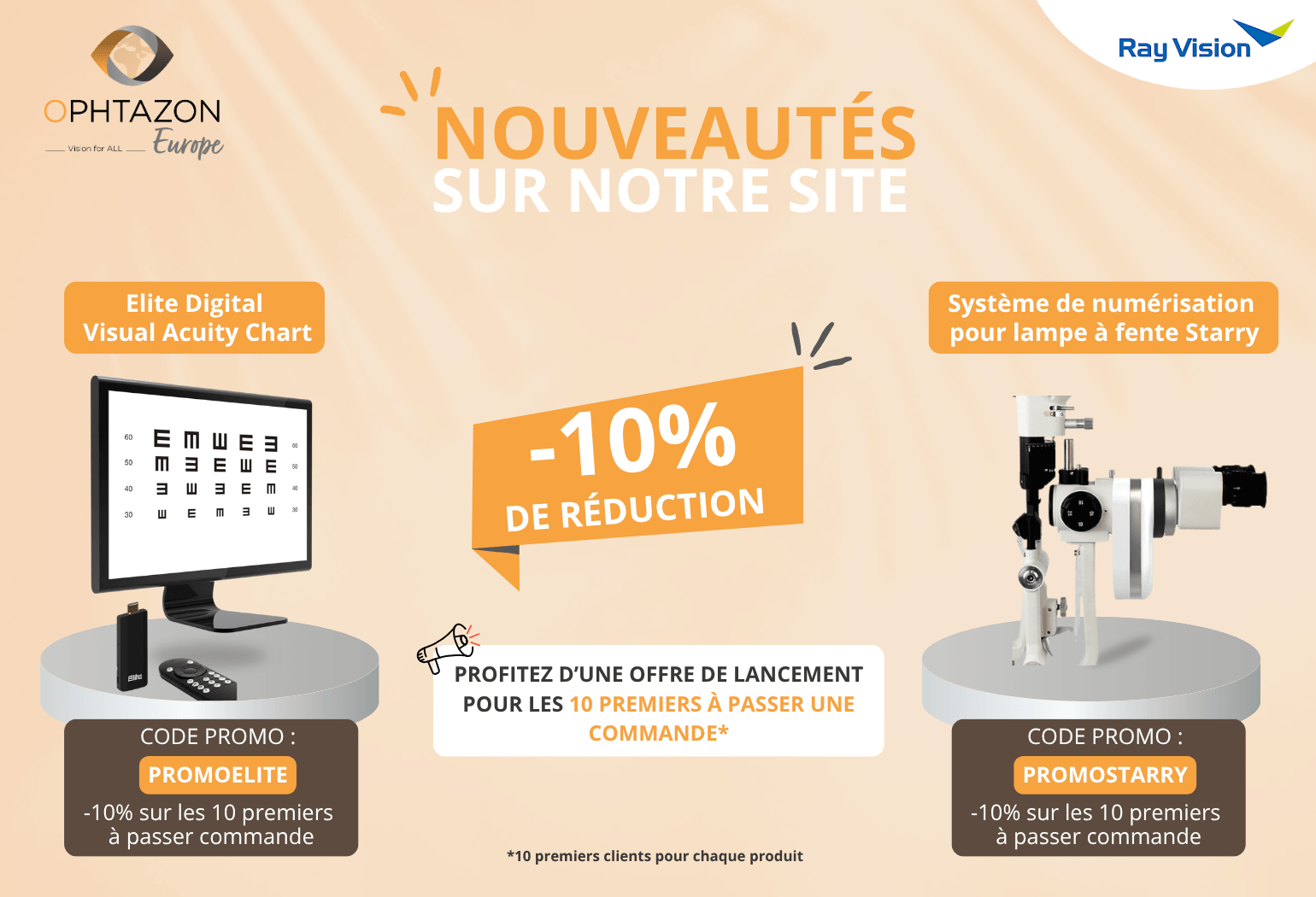 Deux nouveauté Ray Vision disponibles sur notre site internet