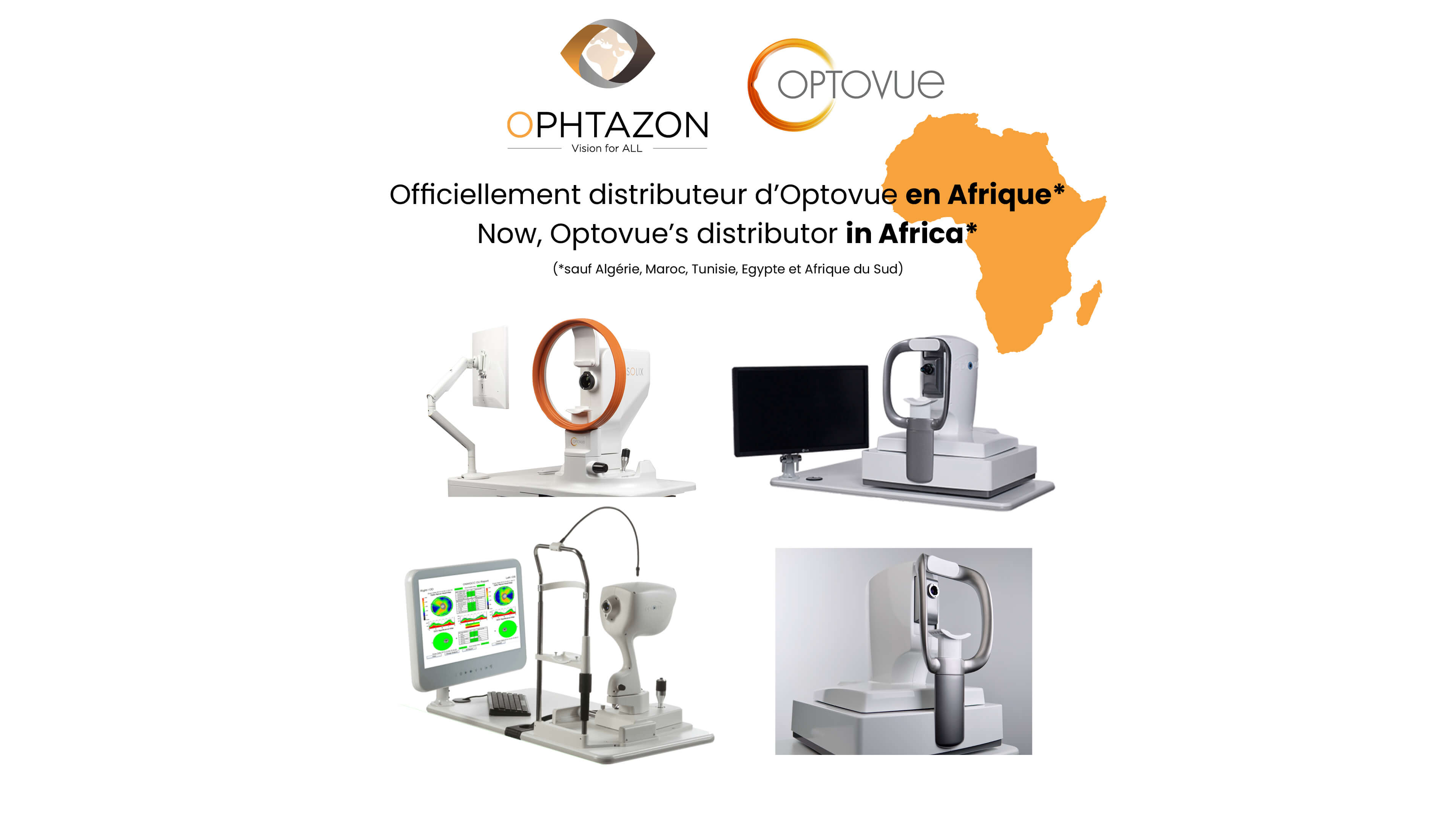 OPHTAZON, le distributeur officiel OPTOVUE en Afrique