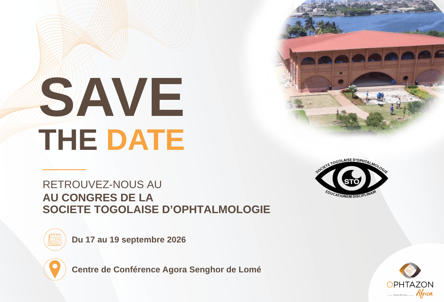 STO 2026 : retrouvez-nous du 17 au 19 septembre au congrès de la STO au Centre de Conférence Agora Senghor de Lomé