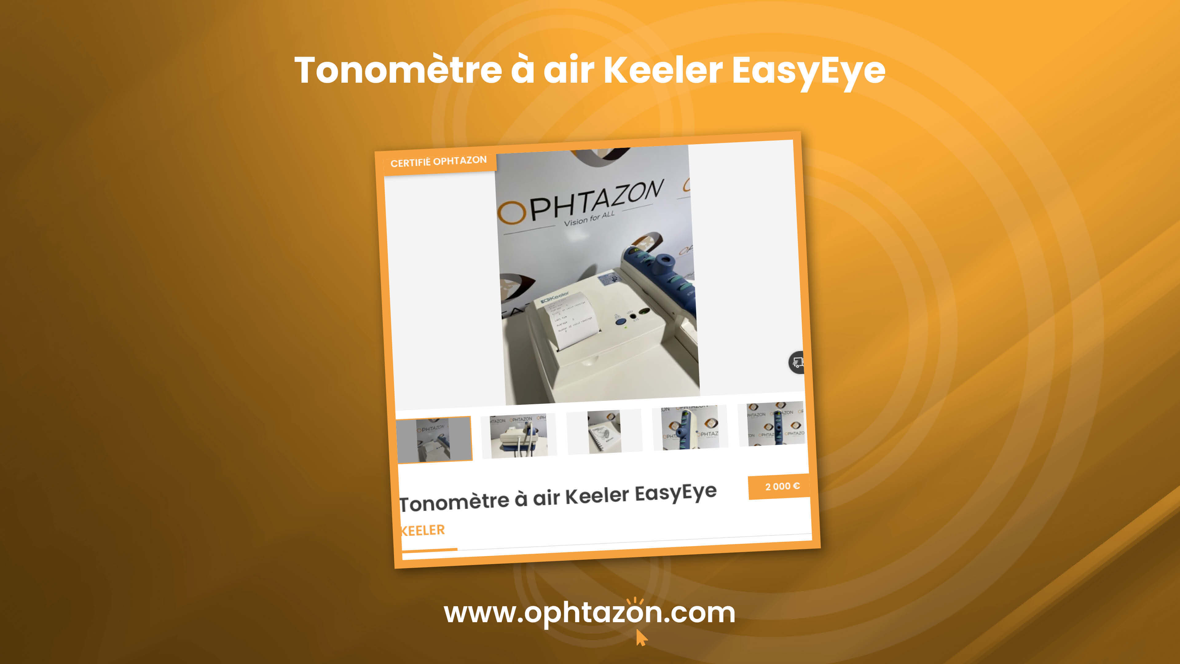 Tonomètre à air Keeler EasyEye est disponible !