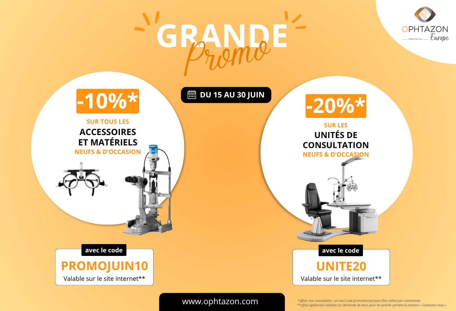 Grande promo d'été chez OPHTAZON !
