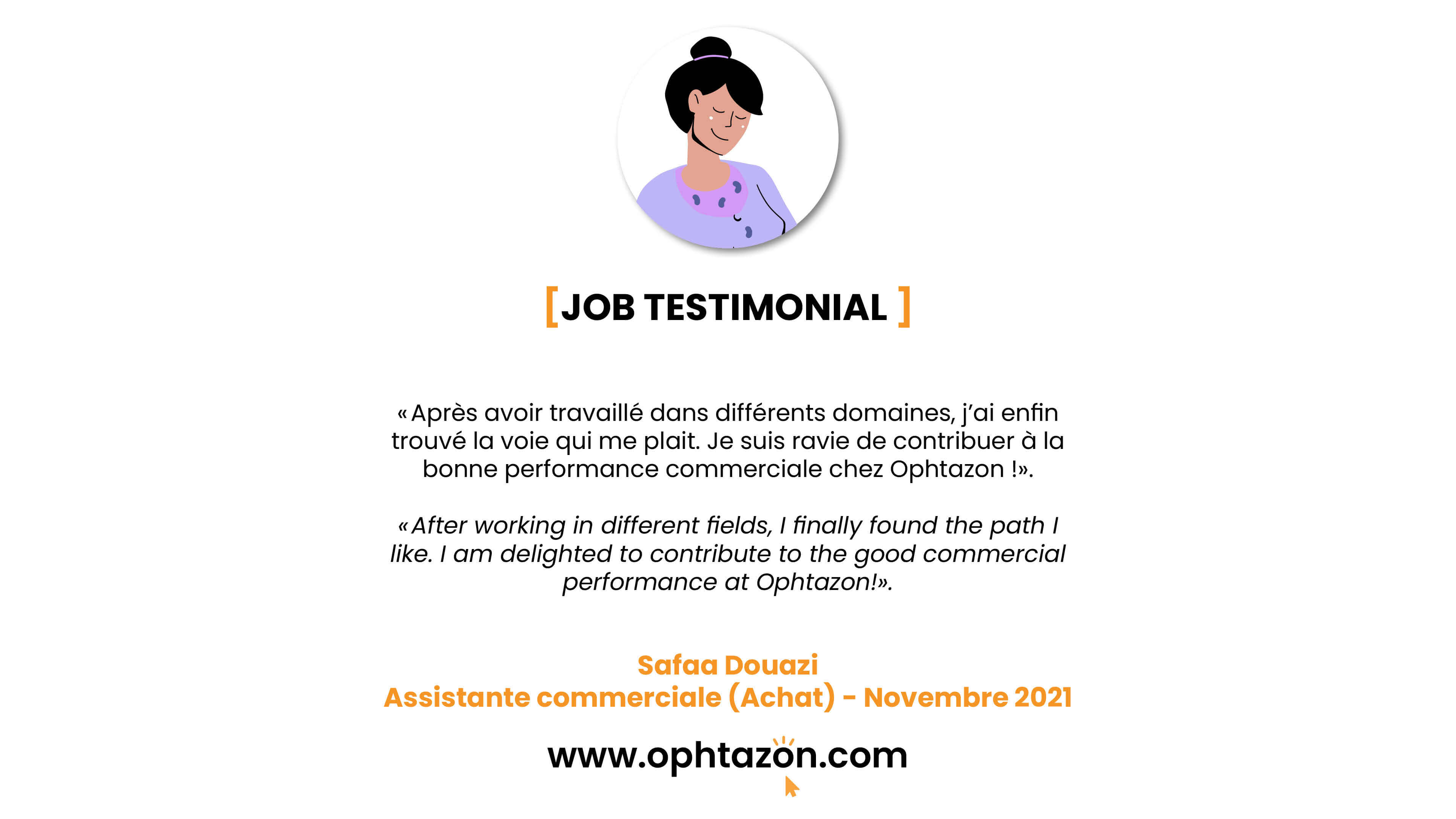 Job testimonial